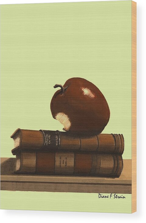 Fineartamerica.com Wood Print featuring the painting A Teacher's Gift  Number 6 by Diane Strain