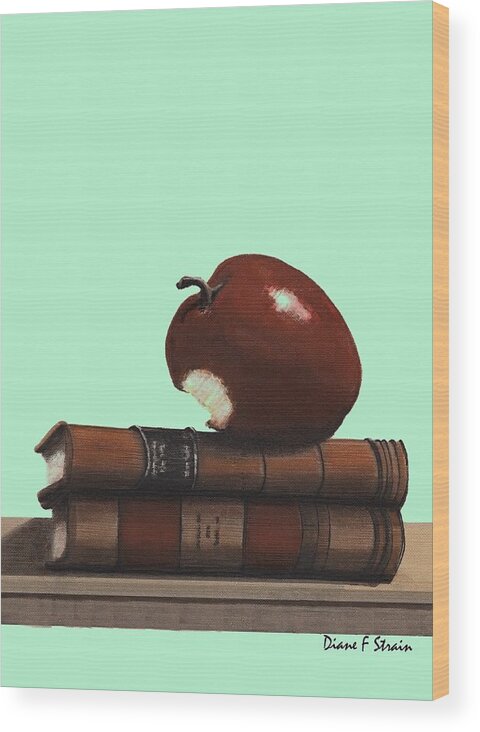 Fineartamerica.com Wood Print featuring the painting A Teacher's Gift  Number 8 by Diane Strain