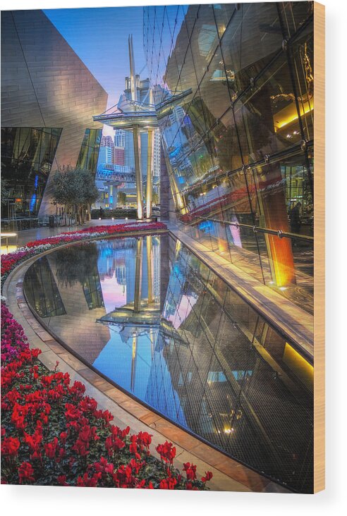 Aria Wood Print featuring the photograph Arai in Vegas by Michael Ash