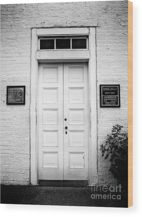 Doors Wood Print featuring the photograph Barney's Doors by Mark Miller