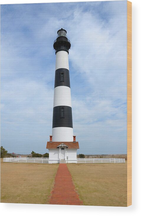 Bodie Lighthouse Wood Print featuring the photograph Bodie Lighthouse by Liz Mackney