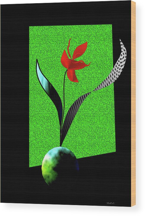 Flower Show Wood Print featuring the digital art Flower Show by Asok Mukhopadhyay