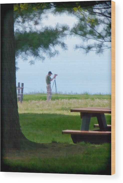 Photography Wood Print featuring the photograph Getting The Shot by Beth Venner