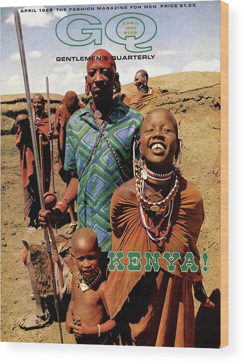 Fashion Wood Print featuring the photograph Gq Cover Featuring A Group Of Massai People by Horn & Griner