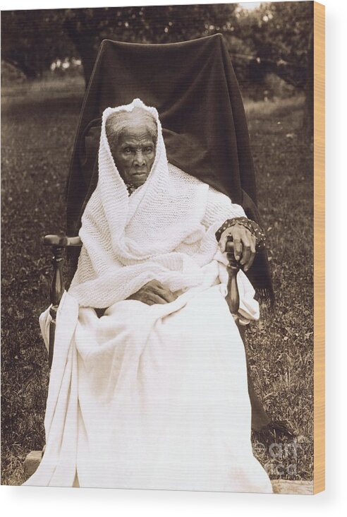 Douglass Wood Print featuring the photograph Harriet Tubman Portrait 1911 by Unknown