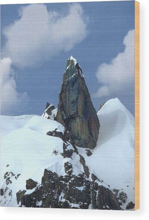 Alps Wood Print featuring the photograph Italian Alps Pinnacle by Frank Wilson