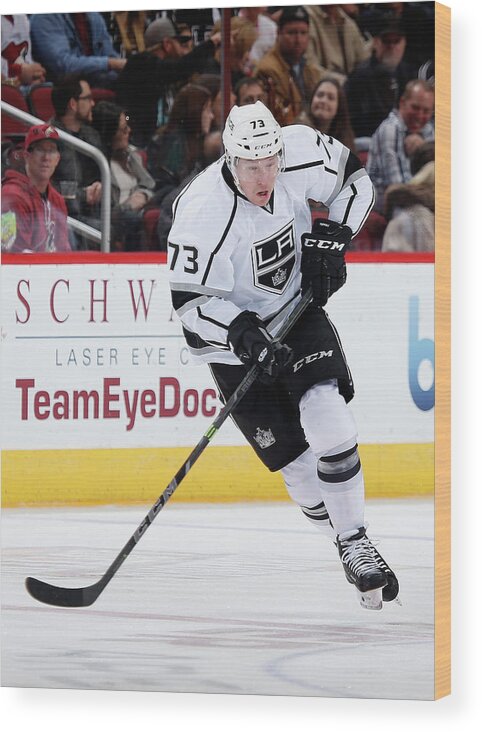 National Hockey League Wood Print featuring the photograph Los Angeles Kings V Arizona Coyotes by Christian Petersen