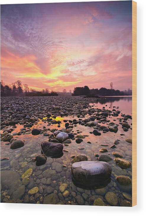 Landscapes Wood Print featuring the photograph Magic morning II by Davorin Mance