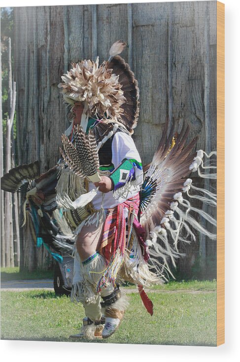 Action Wood Print featuring the photograph Native Dancer by Nick Mares