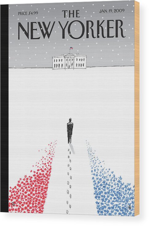 Politics Wood Print featuring the painting To The White House by Guy Billout