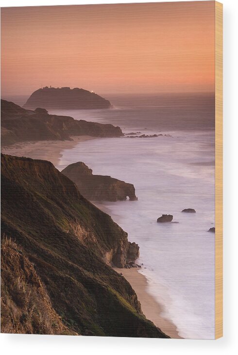 Point Sur Wood Print featuring the photograph Point Sur Lighthouse by Alexis Birkill