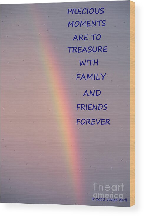 Rainbow Wood Print featuring the photograph Rainbow Happiness by Joseph Baril