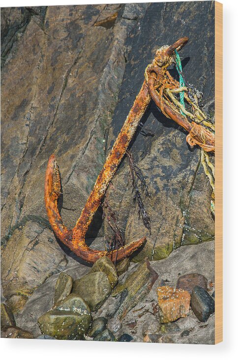 Anchor Wood Print featuring the photograph Rusty Anchor by Andreas Berthold