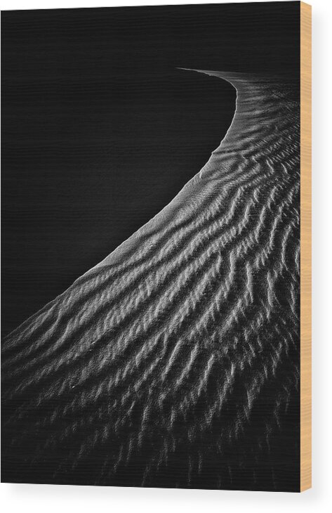 Sand Wood Print featuring the photograph Sand Dune by Lydia Jacobs