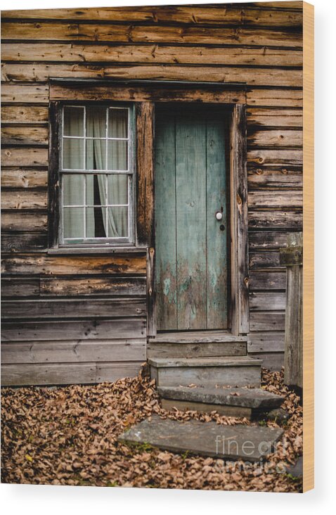 Green Door Wood Print featuring the photograph The Door by Pamela Taylor