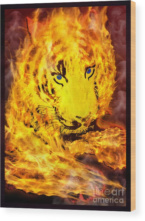 Art Wood Print featuring the photograph Tiger for Sale by Gary Keesler