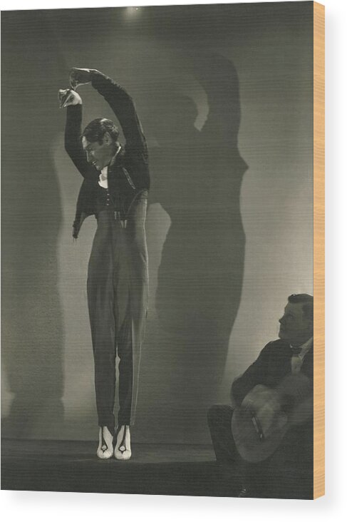 Dance Wood Print featuring the photograph Vicente Escudero Dancing by Edward Steichen