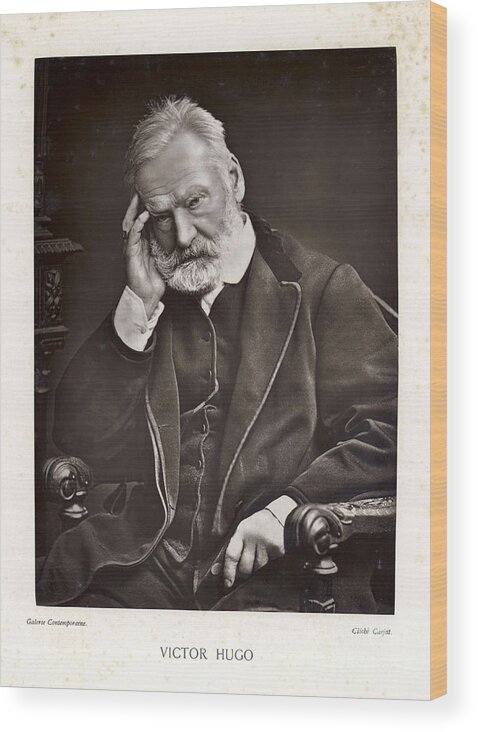 Victor Hugo Wood Print featuring the photograph Victor Hugo by Mary Evans