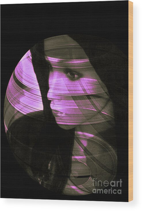 Violet Wood Print featuring the photograph Violet Love by Eva-Maria Di Bella