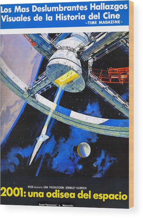 1960s Movies Wood Print featuring the photograph 2001 A Space Odyssey, Aka 2001 Una by Everett