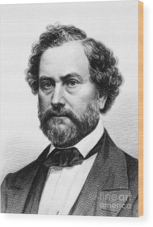 19th Century Wood Print featuring the photograph Samuel Colt (1814-1862) #3 by Granger