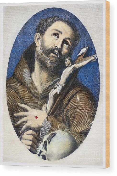 13th Century Wood Print featuring the photograph St. Francis Of Assisi #9 by Granger