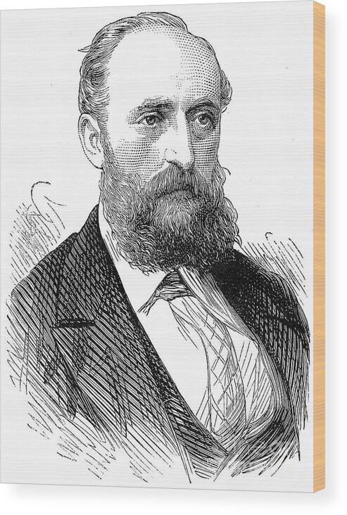 1876 Wood Print featuring the photograph Ernest Giles (1835-1897) by Granger