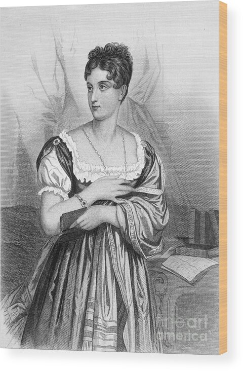MADEMOISELLE GEORGE (1787-1867). Stage name of Marguerite-Josephine Weimer.  French actress. Steel engraving, 19th century Wood Print