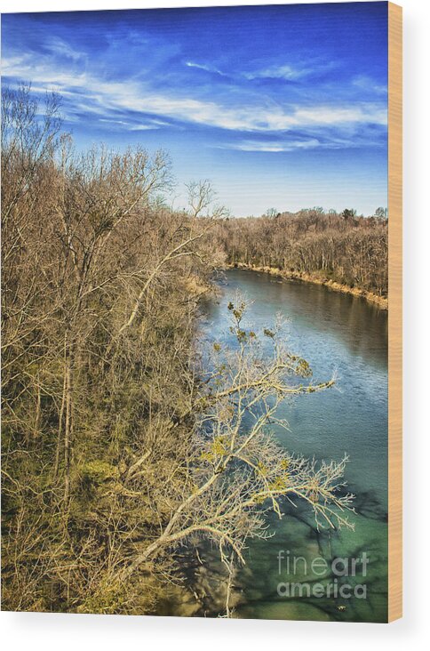 Alexandria Wood Print featuring the photograph River Crossing Virginia by Jim Moore