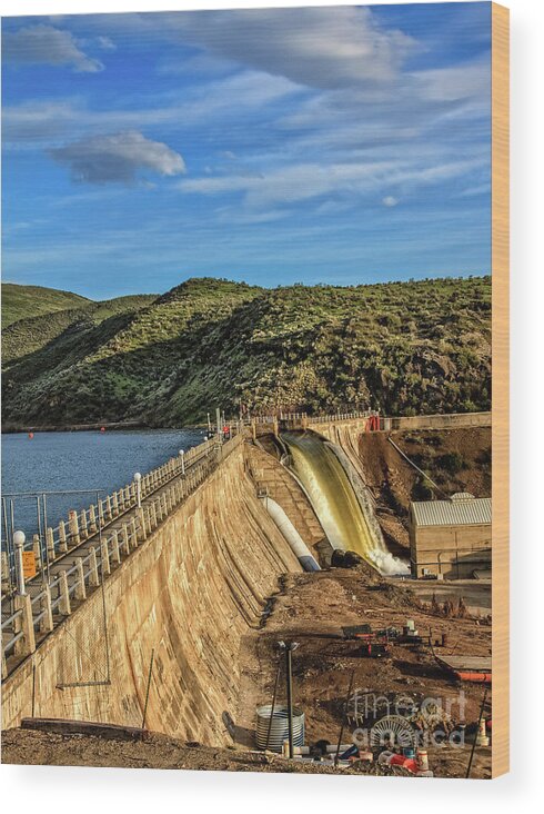 Dam Wood Print featuring the photograph Black Canyon Dam #2 by Robert Bales