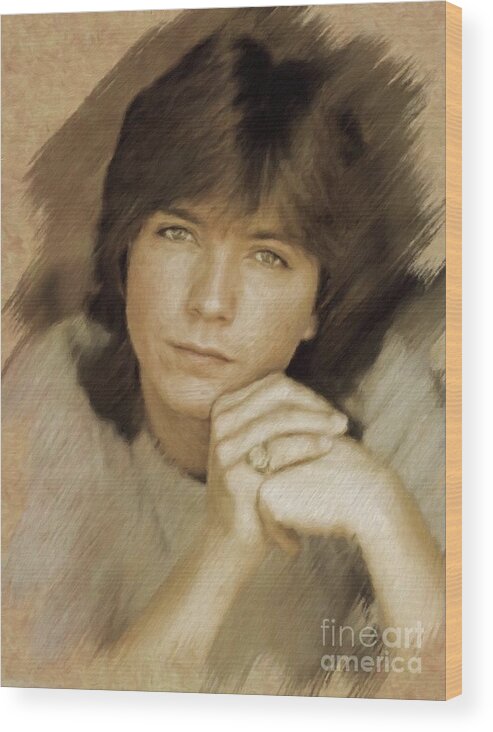 David Wood Print featuring the painting David Cassidy, Actor #1 by Esoterica Art Agency
