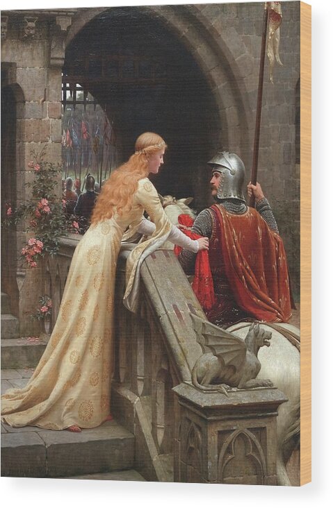 God Speed Wood Print featuring the painting God Speed by Edmund Blair Leighton
