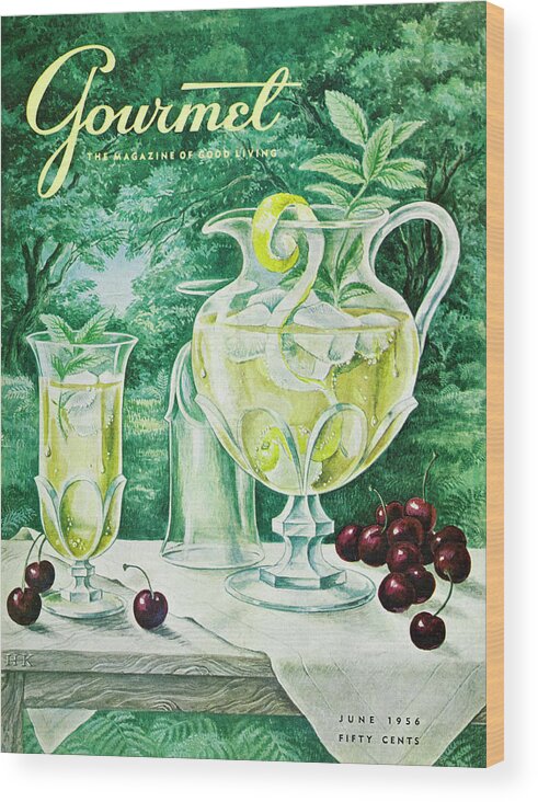 Food Wood Print featuring the photograph A Gourmet Cover Of Glassware by Hilary Knight