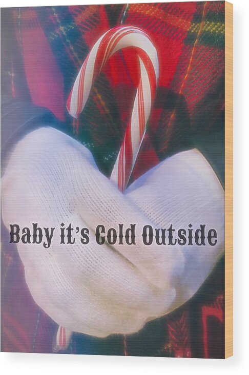 Cold Wood Print featuring the photograph Baby It's Cold Outside by Steph Gabler
