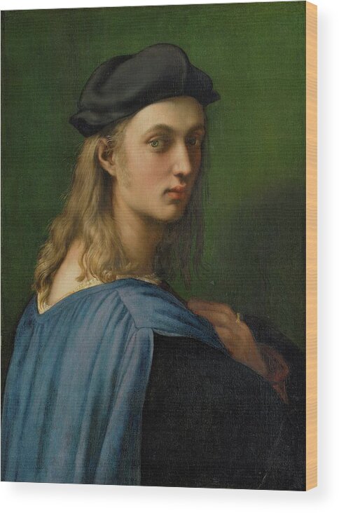 Raphael Wood Print featuring the painting Bindo Altoviti by Raphael da Urbino