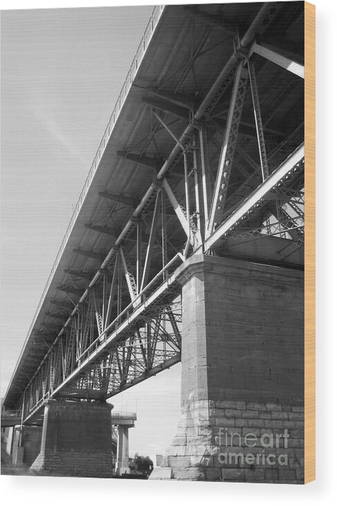 Bridges Wood Print featuring the photograph Bridge Ile ste Helene by Reb Frost