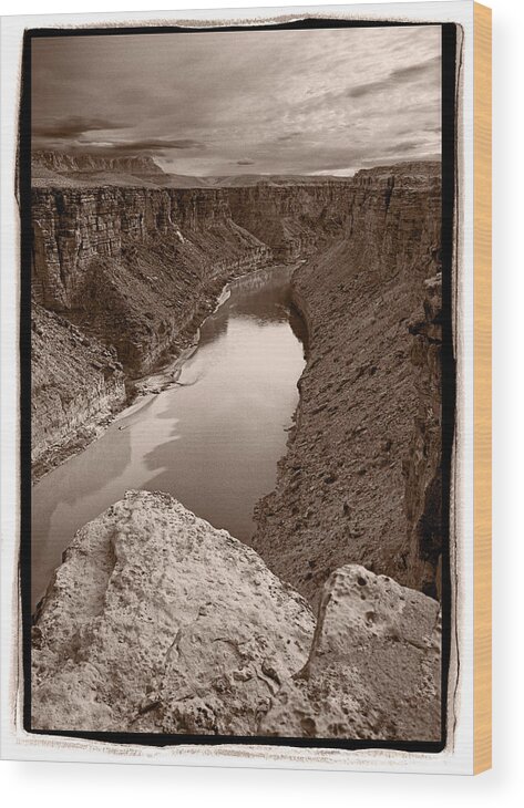 Arizona Wood Print featuring the photograph Colorado River from Navajo Bridge by Steve Gadomski