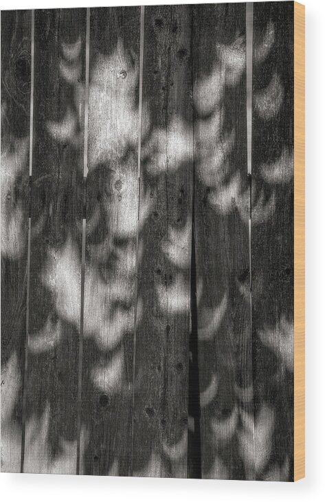 Shadows Wood Print featuring the photograph Eclipse Pattern 1 by David Smith