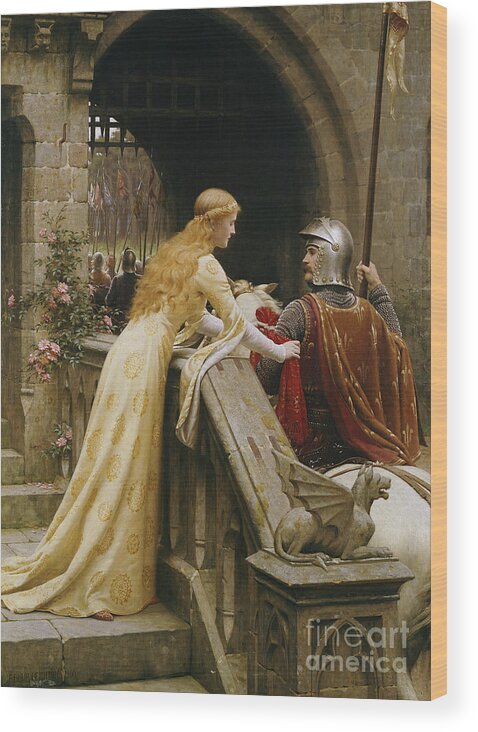 God Speed Wood Print featuring the painting God Speed by Edmund Blair Leighton