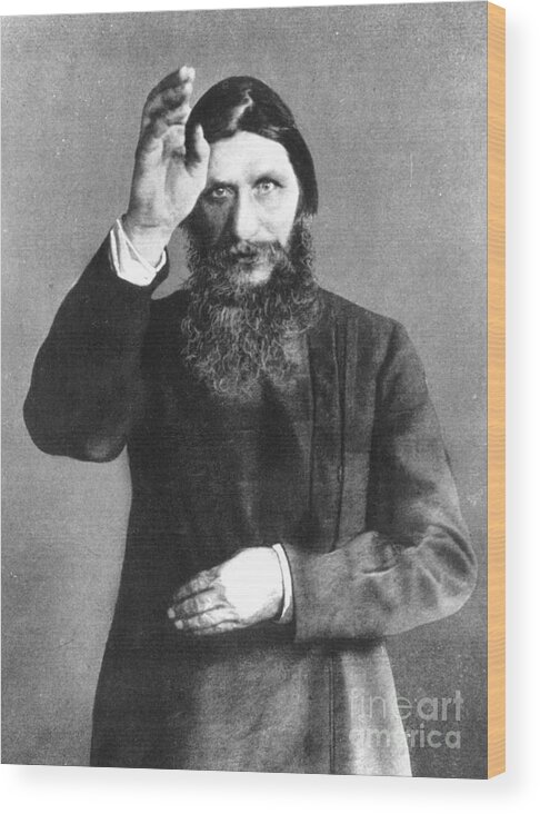 20th Century Wood Print featuring the photograph Grigori Efimovich Rasputin by Granger