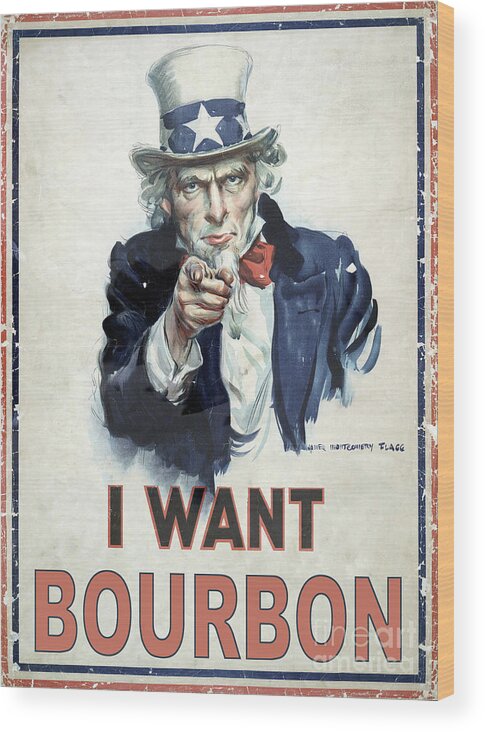 I Want Bourbon Wood Print featuring the photograph I Want Bourbon by Jon Neidert
