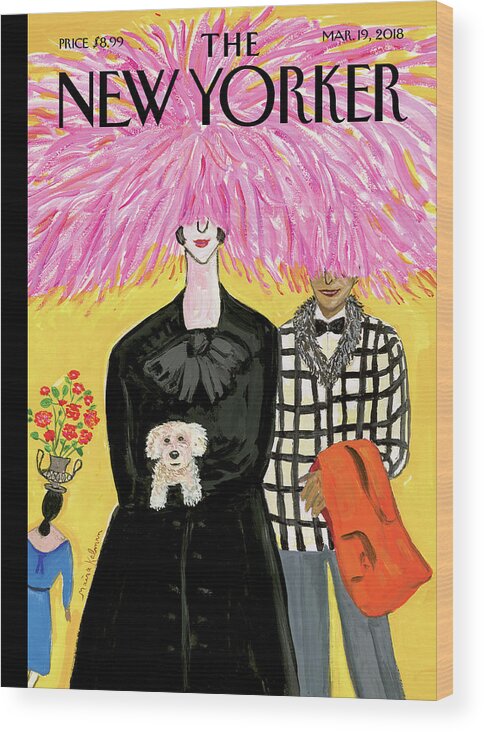 In Full Bloom Wood Print featuring the painting In Full Bloom by Maira Kalman