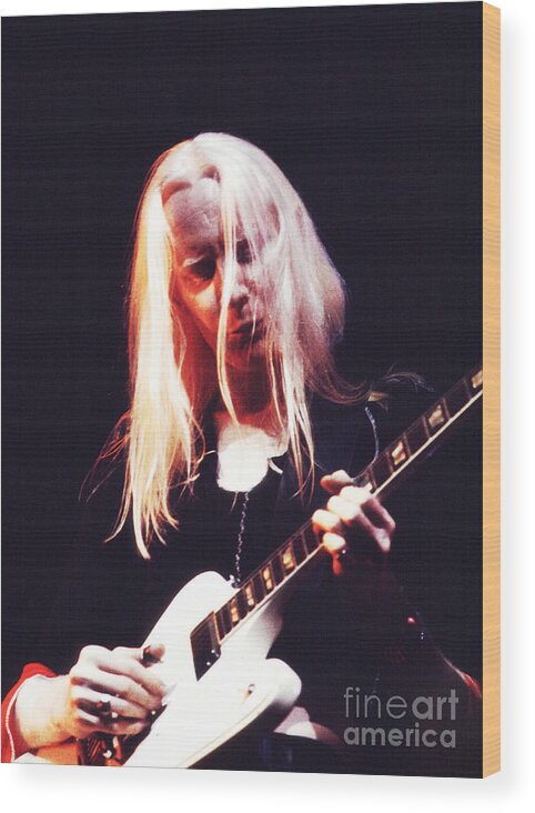 Johnny Winter Wood Print featuring the photograph Johnny Winter 1974 by Chris Walter