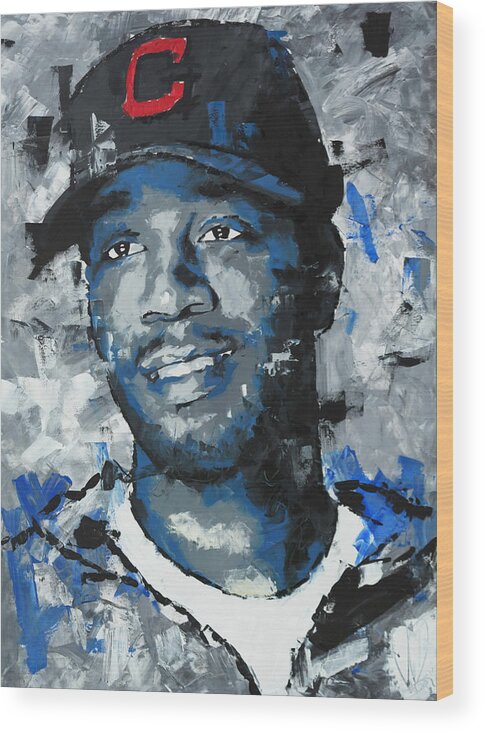 Kid Cudi Wood Print featuring the painting Kid Cudi Portrait by Richard Day