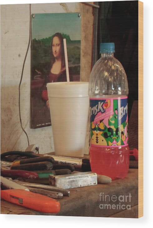 Humor Wood Print featuring the photograph MONAs SODAS by Joe Pratt