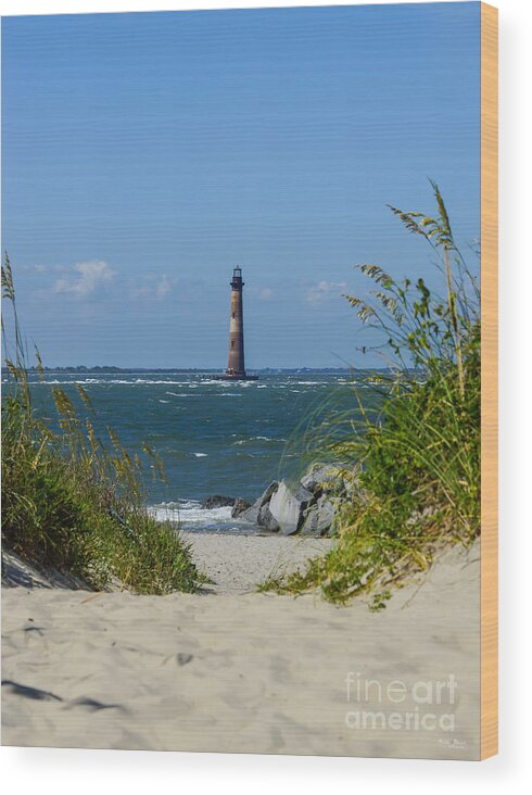 Folly Beach Wood Print featuring the photograph Morris Lighthouse Dreams by Jennifer White