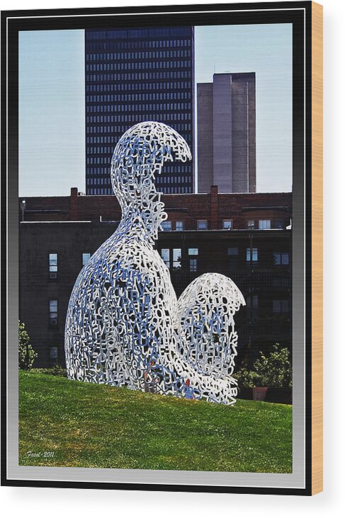 Nomade Wood Print featuring the photograph Nomade in Des Moines by Farol Tomson