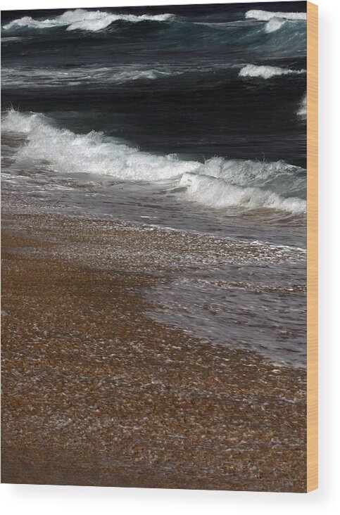  Wood Print featuring the photograph North Beach, Oahu III by Kenneth Campbell