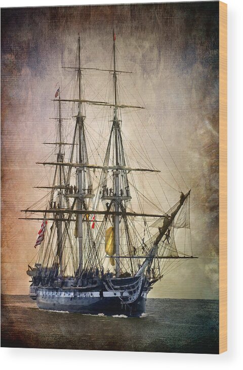 Uss Constitution Wood Print featuring the photograph Old Ironsides by Fred LeBlanc