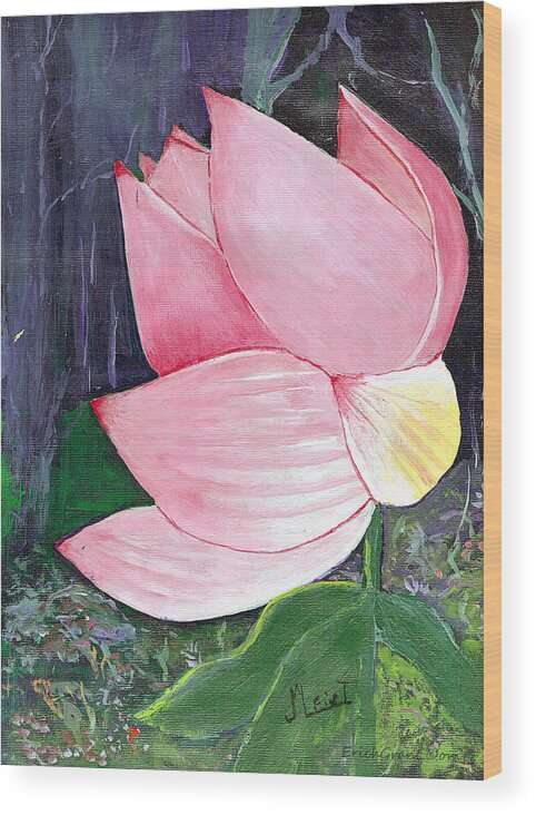 Texas Wood Print featuring the photograph Pink Petals by Erich Grant